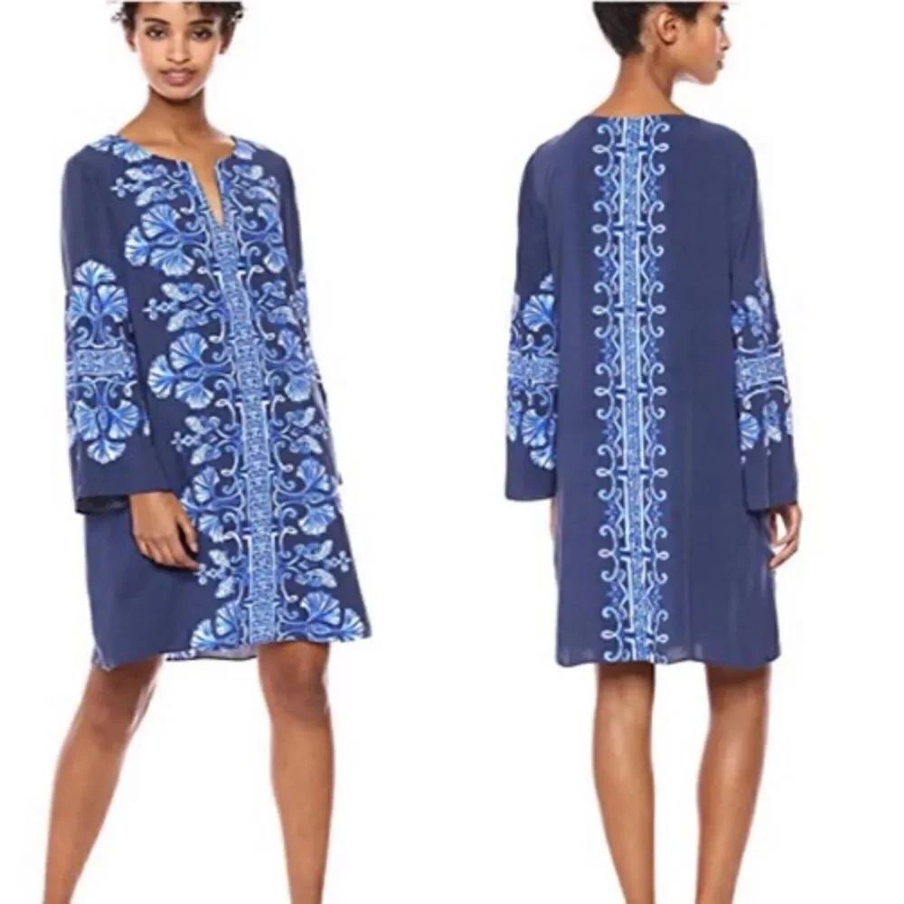 Lilly Pulitzer Harlow Tunic Dress Navy XS